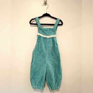 VINTAGE 70s Velour Overalls